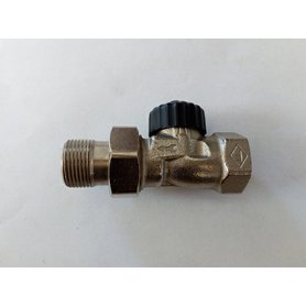 Ventil termostatický Standard přímý DT3/4" nikl zkrac. prov. černý