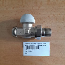 Ventil Herz term. s předn. M30 x1,5, 1/2"přímý TS-98-HF šedá krytka