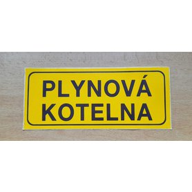 Nálepka - PLYNOVÁ KOTELNA